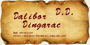 Dalibor Dingarac vizit kartica